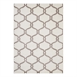 Beltara Chain Link Transitional Trellis 8x10 Area Rug in Beige and Ivory