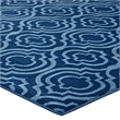 Frame Transitional Moroccan Trellis 8x10 Area Rug