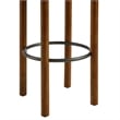 Fable Boucle Fabric Bar Stools - Set of 2 in Walnut Taupe