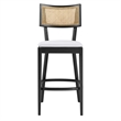 Caledonia Wood Bar Stools - Set of 2 in Black White