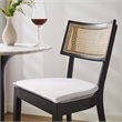 Caledonia Wood Bar Stools - Set of 2 in Black White