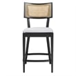 Caledonia Wood Counter Stools - Set of 2 in Black White