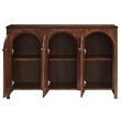 Appia 3-Door Arched Door Sideboard Storage Cabinet in Walnut