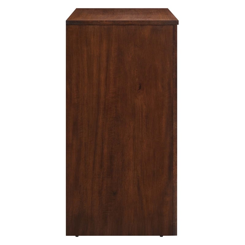 Appia 2-Door Arched Door Storage Cabinet in Walnut