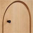 Appia Wood Grain 4-Door Sideboard Storage Cabinet in Oak