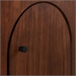 Appia Wood Grain 4-Door Sideboard Storage Cabinet in Walnut