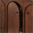 Appia Wood Grain 4-Door Sideboard Storage Cabinet in Walnut