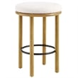 Fable Boucle Fabric Counter Stools - Set of 2 in Oak Ivory