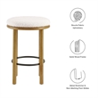 Fable Boucle Fabric Counter Stools - Set of 2 in Oak Ivory