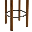 Fable Boucle Fabric Counter Stools - Set of 2 in Walnut Charcoal