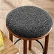 Fable Boucle Fabric Counter Stools - Set of 2 in Walnut Charcoal