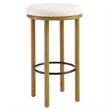 Fable Boucle Fabric Bar Stools - Set of 2 in Oak Ivory