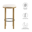 Fable Boucle Fabric Bar Stools - Set of 2 in Oak Ivory