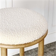 Fable Boucle Fabric Bar Stools - Set of 2 in Oak Ivory