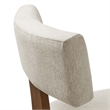 Nalani Dining Chairs - Set of 2 in Heathered Weave Ivory Deep Brown