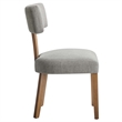Nalani Dining Chairs - Set of 2 in Heathered Weave Wheat Deep Brown