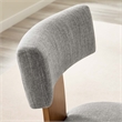 Nalani Dining Chairs - Set of 2 in Heathered Weave Wheat Deep Brown