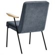 Modway Vista Fabric Upholstered Dining Arm Chair in Laguna