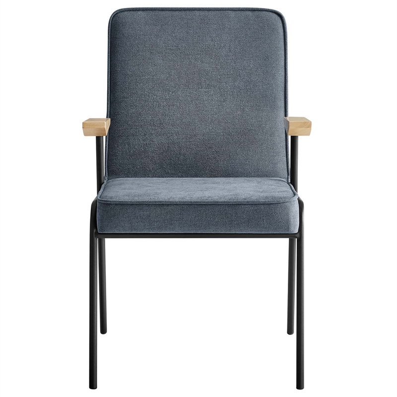 Modway Vista Fabric Upholstered Dining Arm Chair in Laguna