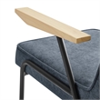 Modway Vista Fabric Upholstered Dining Arm Chair in Laguna