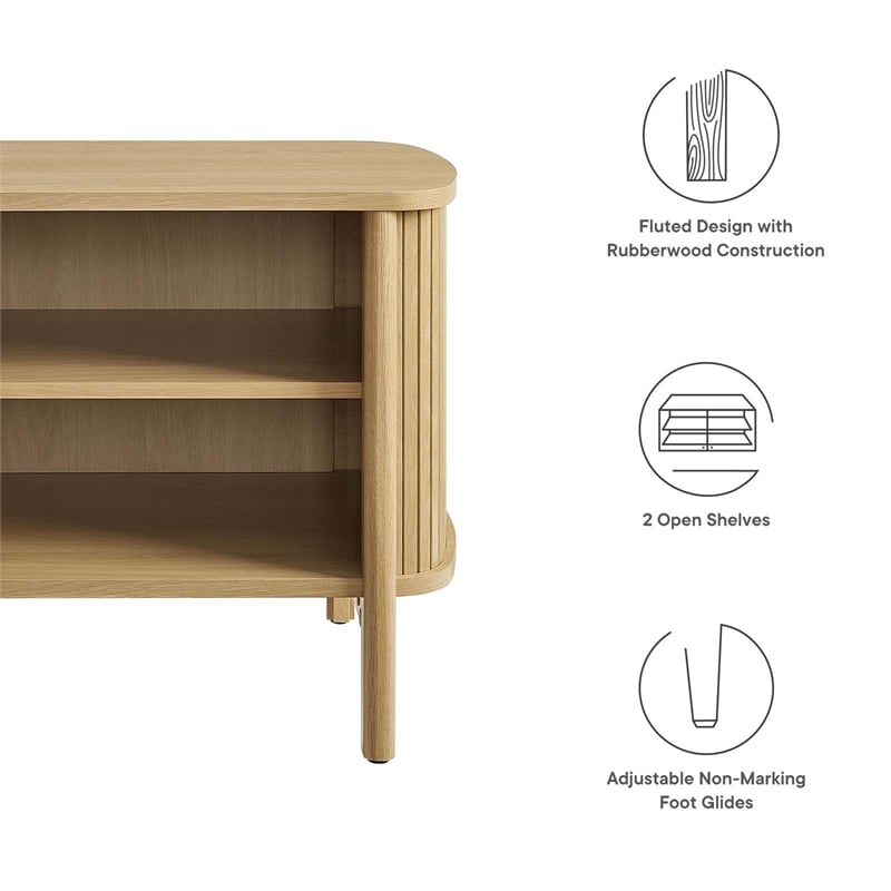 Cadence Open Nightstand in Oak
