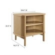 Cadence Open Nightstand in Oak