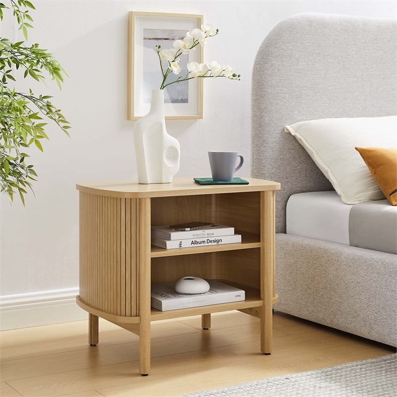 Cadence Open Nightstand in Oak