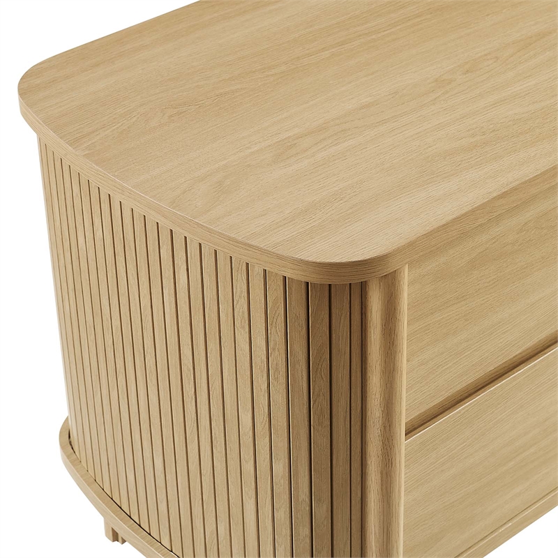 Cadence 2-Drawer Nightstand in Oak