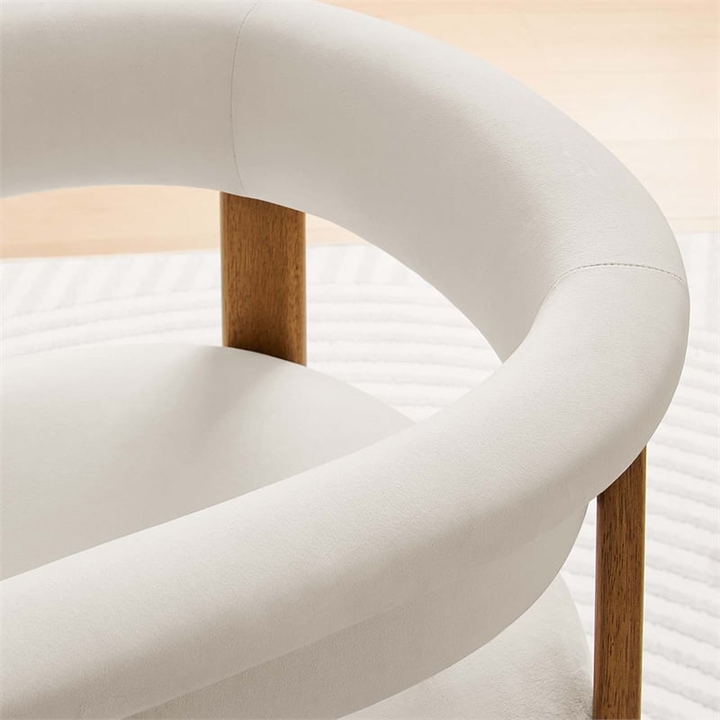 Performance Velvet Barrel Dining Chairs - Set of 2