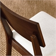 Pax Wood Dining Side Chairs - Set of 2 in Walnut Heathered Weave Ivory