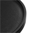 Chiro Round Wood Side Table in Black