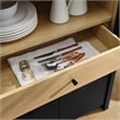 Evie Arched Tall Display Cabinet in Black Oak