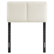 Lindee Boucle Fabric Twin Headboard in Cream
