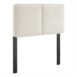 Lindee Boucle Fabric Twin Headboard in Cream