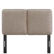 Lindee Boucle Fabric Twin Headboard in Oatmeal
