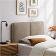 Lindee Boucle Fabric Twin Headboard in Oatmeal