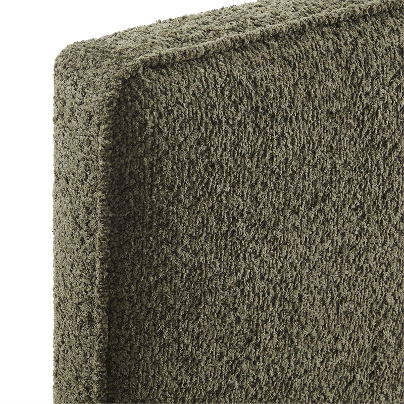 Lindee Boucle Fabric Twin Headboard in Sage