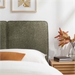 Lindee Boucle Fabric Twin Headboard in Sage