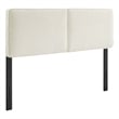 Lindee Boucle Fabric Full Headboard in Cream