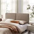 Lindee Boucle Fabric King Headboard in Oatmeal