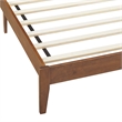 Sirocco Rattan and Wood Twin Platform Bed in Walnut