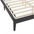Sirocco Rattan and Wood Full Platform Bed in Black