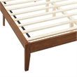 Sirocco Rattan and Wood Full Platform Bed in Walnut