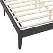 Sirocco Rattan and Wood Queen Platform Bed in Black