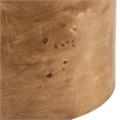 Breeze Boucle Upholstered Ottoman in Ivory Burl