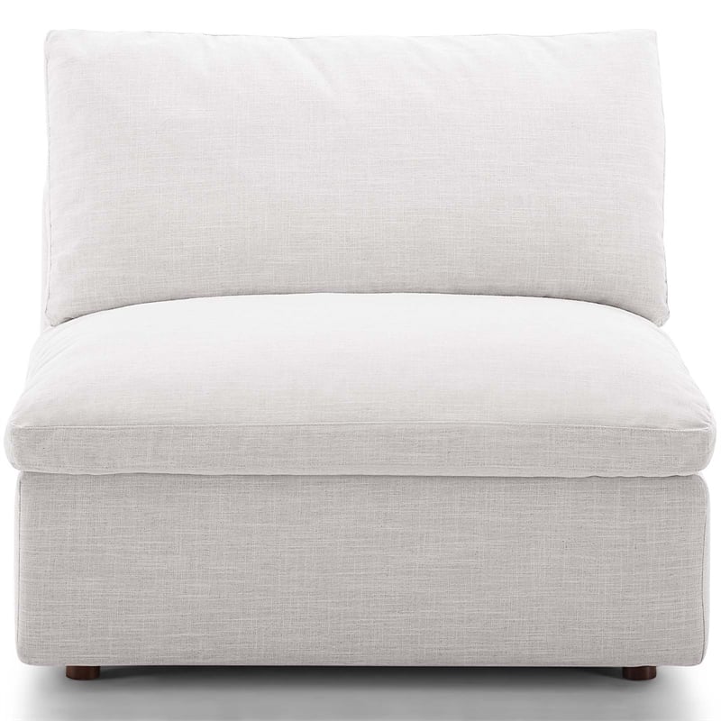 Commix Down Filled Overstuffed 2-Piece Armless Sectional Loveseat