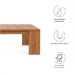 Tahoe Outdoor Patio Acacia Wood Coffee Table in Natural