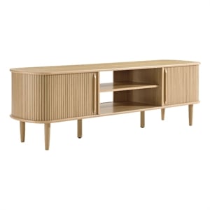 Contour 63&quot Wood TV Stand in Oak
