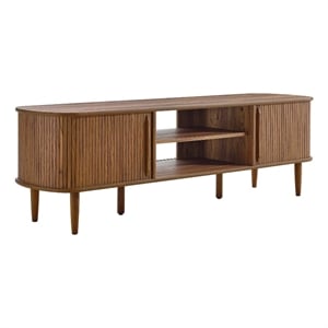Contour 63&quot Wood TV Stand in Walnut
