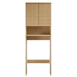 Render Over the Toilet Bathroom Storage Cabinet in Oak